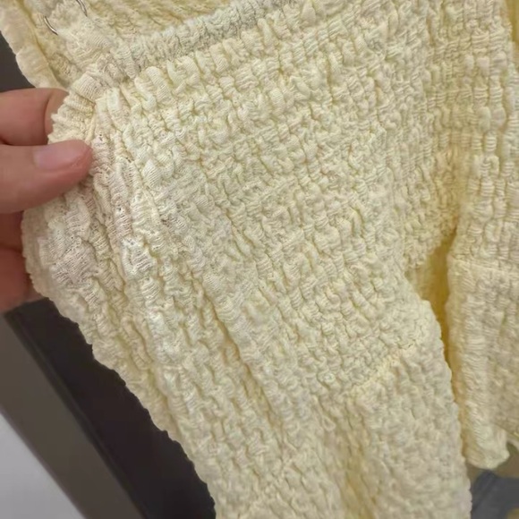 Cream Ruffled One-Shoulder Top - Picture 5 of 7